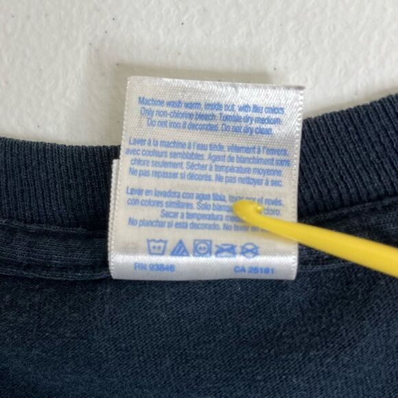 Gildan Sick Boy Motorcycle Skull Black Long Sleeve Crew Neck T Shirt Men Large - Picture 13 of 16